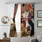 Farm Cows Living Room Curtains 84 Inch Length, Window Curtains Tab Top - Image 5