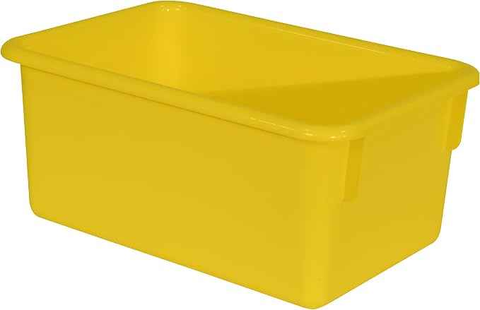 Wood Designs Cubby Storage Bin, Heavy Duty Plastic Containers