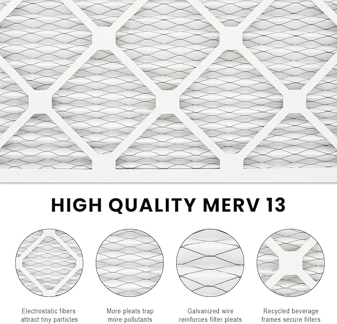8x8x1 Air Filter MERV 13, HVAC/Furnace AC Filter Replacement, Dust - Image 4
