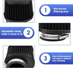 2PCS Motorcycle Air Filter Universal 42MM Replacement Engine Filter Dirt Bike - Image 4