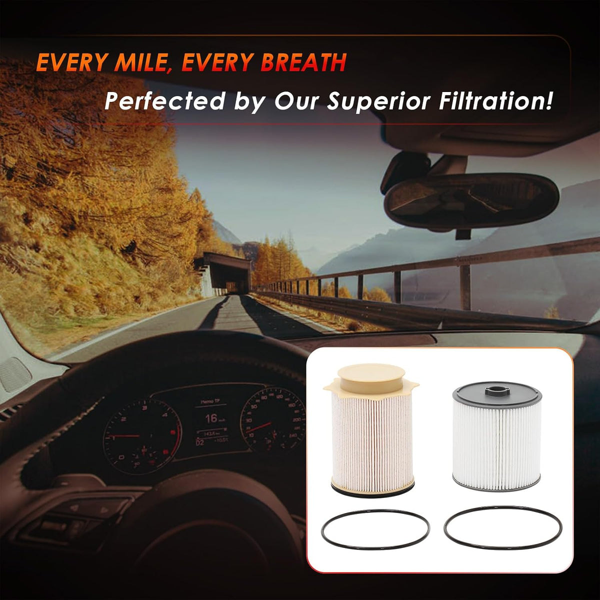 6.7 Cummins Fuel Filter Water Separator Kit Compatible with 2019–2024