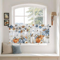 Thanksgiving Pumpkin Kitchen Tier Curtains 36 Inch Long 2 Panel Set, Rod Pocket by Unknown