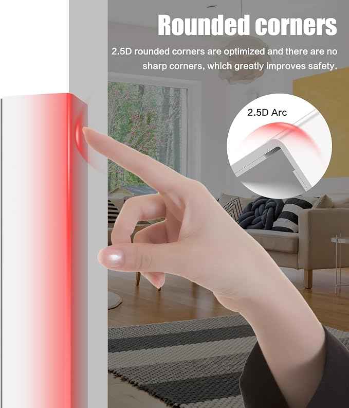 ‎Frychee Wall Corner Protector, Walls Edge Protector，Self-Adhesive Wall Corner