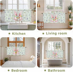Easter Kitchen Tier Curtains 24 Inch Long 2 Panel Set, Rod Pocket Cafe Small - Image 8