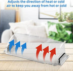 2 Pack Adjustable Air Vent Deflector, 9”-15” Transparent Deflector - Image 4