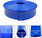 Poolvio 1-1/2" x 100' Professional Blue Backwash Hose - Image 4