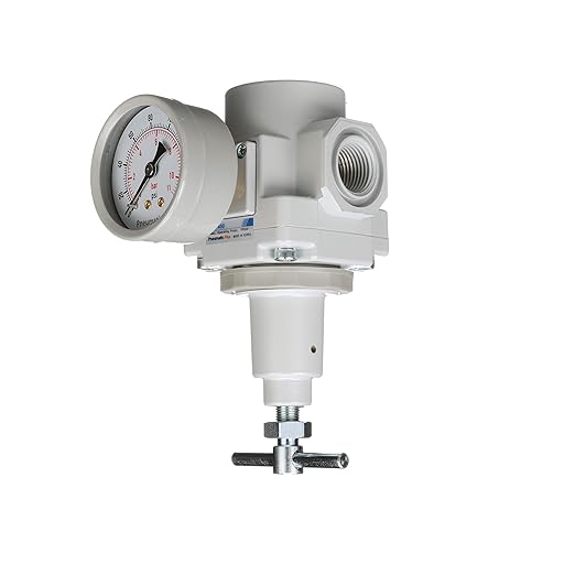 PneumaticPlus SAR400T-N04BG Compressed Air Regulator 1/2" NPT, Gauge & Bracket - Image 3