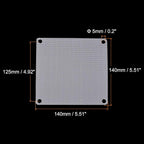 MECCANIXITY 140mm Computer Fan Filter Grills PVC Mesh Dustproof Case Cover - Image 2