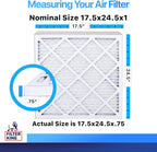 Filter King 17.5x24.5x1 Air Filter | 4-PACK | MERV 8 HVAC Pleated A/C Furnace - Image 2