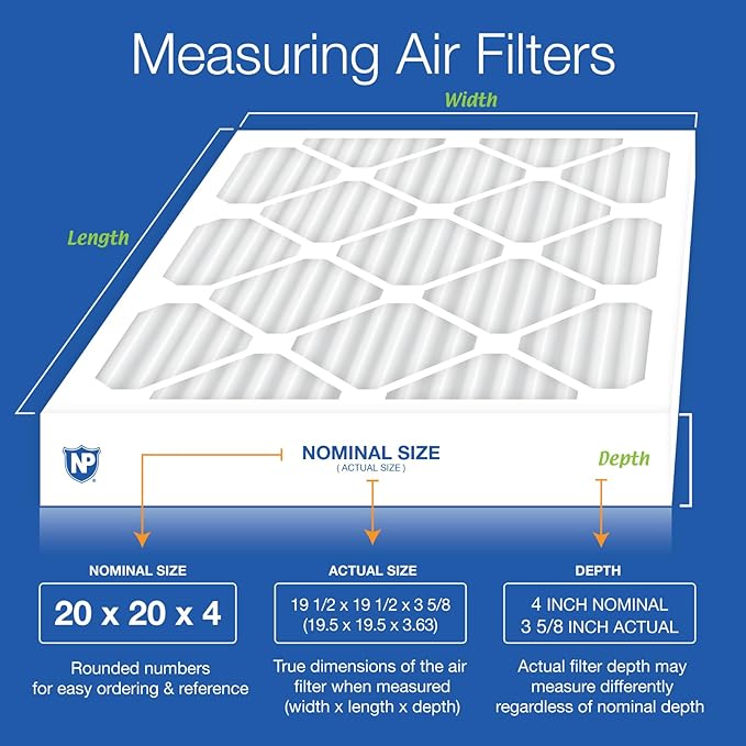Nordic Pure 20x20x4 Pleated MERV 10 Air Filters 2 Pack - Image 2