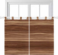 Brown Western Bedroom Curtains 63 Inch Length, Window Curtains Tab Top by Unknown