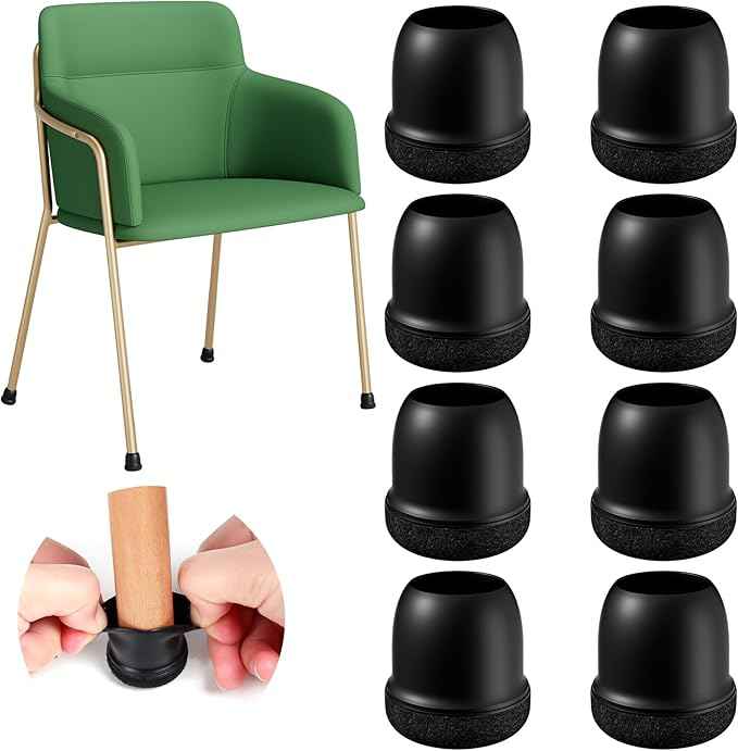 24 Pcs Silicone Chair Leg Floor Protectors