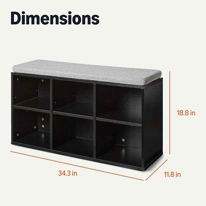 Amazon Basics Shoe Storage Bench