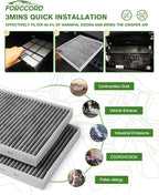 1Pcs HEPA Cabin Air Filter and 1Pcs Engine Air Filter Fit - Image 6