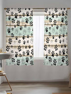 Sheer Curtains 72 Inches Long, Sage Green Beige Farmhouse Semi Sheer Curtains - Image 5