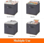 Lifewit 13 Inch Cube Storage Bins, 12 Packs Storage Cubes Foldable Decorative