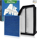 Cabin & Engine Air Filter Combo Fit by Forccord