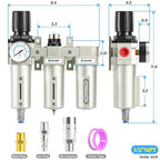 TAILONZ PNEUMATIC 0-240PSI 1/2 Inch NPT Grade Three Stage Industrial Air Drying - Image 2