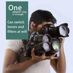 46mm Lens to 72mm Camera Lens Adapter 46mm to 72mm Step Up Ring Adapter Ring - Image 5