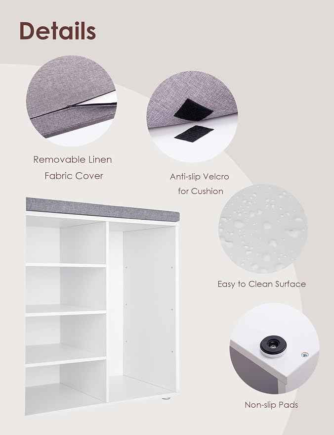 DINZI LVJ Shoe Storage Bench