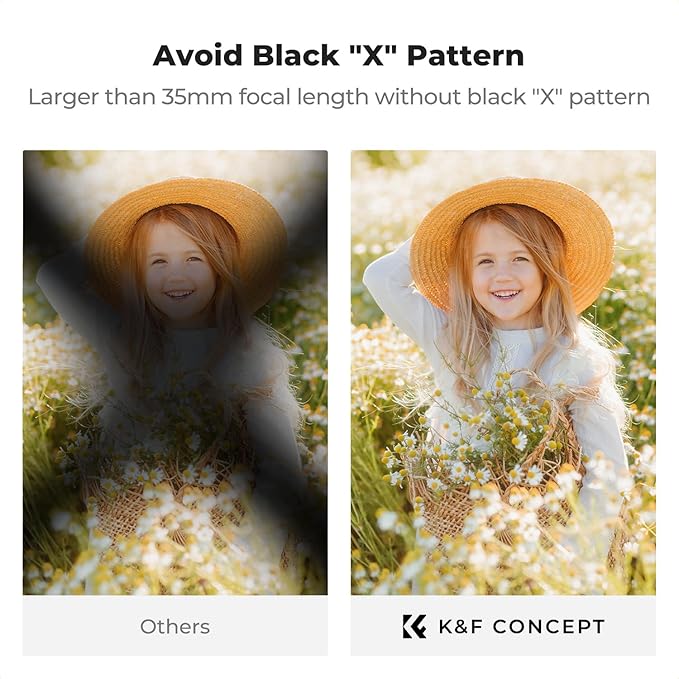 K&F CONCEPT 37mm Black Diffusion Mist Effect 1/4 & Variable ND2-32 & Circular - Image 4