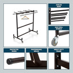 OEF Furnishings OEF42 Series Folding Table & Chair Cart, Heavy Duty Industrial - Image 9