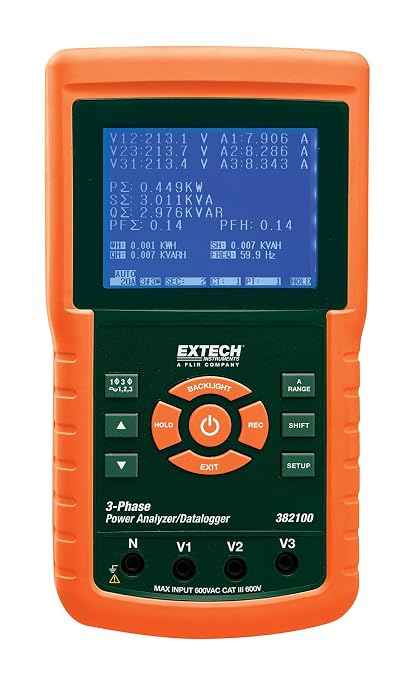 Extech 382100 1200A 3-Phase Power Analyzer/Datalogger