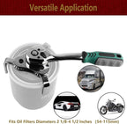 Moker Universal Oil Filter Wrench Adjustable, 3 Jaw Oil Filter Remover Tools - Image 2