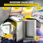 VEVOR NEMA Steel Enclosure, IP66 Waterproof & Dustproof, Outdoor/Indoor - Image 4