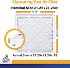 Filter King 21.25x21.25x1 Air Filter | 6-PACK | MERV 13 | HVAC Pleated AC - Image 2