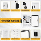 Outdoor Electrical Box with Key Lock, Aluminum Alloy Back Beam with M10 Sliding - Image 4