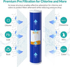 SimPure Whole House Water Filter Cartridges 20" x 4.5" GAC Granular Carbon - Image 2