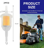 4 PCS Gas Inline Fuel Filters - Image 2
