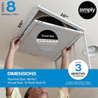 Simply 16x16x1 Air Filter, Merv 8, MPR 600, 6 Pack, Furnace Air Filter - Image 3