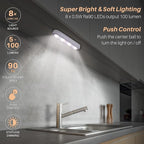 STAR-SPANGLED 3 Pack 7” Dimmable Push Tap Lights, Stick on LED Touch Lights AAA - Image 8