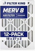Filter King 19x27x2 Air Filter | 12-PACK | MERV 8 HVAC Pleated A/C Furnace by FilterKing