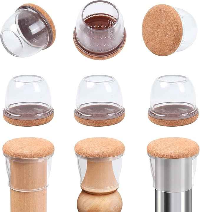 Ezprotekt 8 Pcs Extra Large Chair Leg Protectors