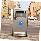 8pcs Trash Can Stickers for Waste Sorting Garbage Classification Decals Black - Image 3
