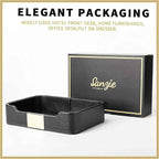 SANZIE Luxury Leather Tray Desktop Storage Catchall Organizer Decorative Tray