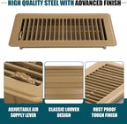 VOISEN Floor Register 4x10, 10 Pack Brown Floor Register Vents, Heavy Duty - Image 5