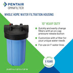 Pentair OMNIFilter Whole Home 10" Heavy-Duty Big Blue Water Filtration System - Image 3
