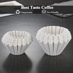 1-2 Cup White Coffee Filters, Small Coffee Maker, Single Serve Coffee Pot - Image 3