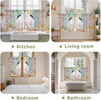Easter Kitchen Curtains 45 Inch Long 2 Panel Set, Rod Pocket Window Treatment - Image 8