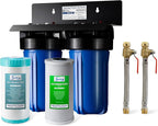 iSpring WGB21BM+AHPF12MNPT16X2 2-Stage Whole House Water Filtration System w/ by iSpring
