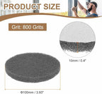 HARFINGTON 24pcs Scrubber Scouring Pads 800 Grits 4 Inch Drill Power Brush Hoop - Image 2
