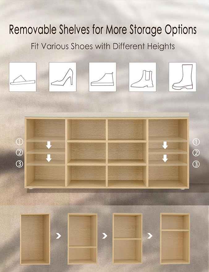 DINZI LVJ Shoe Storage Bench
