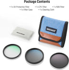 NEEWER 55mm UV CPL ND Lens Filter Kit, UV Protection + Circular Polarizing + - Image 8