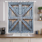 Farmhouse Wood Grain Living Room Curtains 96 Inch Length, Window Curtains Tab - Image 9
