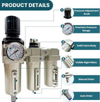 Upgraded 1/2" NPT Heavy Duty Industrial Grade 3 Stage Air Drying System - Image 3