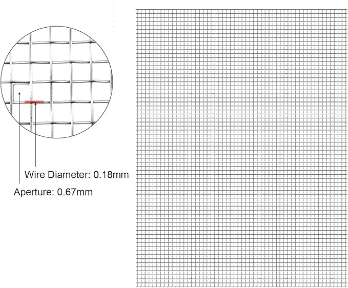 Stainless Steel Woven Wire Mesh 30 Mesh Screen, 304 Metal Cloth Netting Roll - Image 3